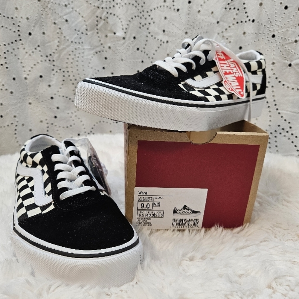 Vans Black and White Checkered Sneakers